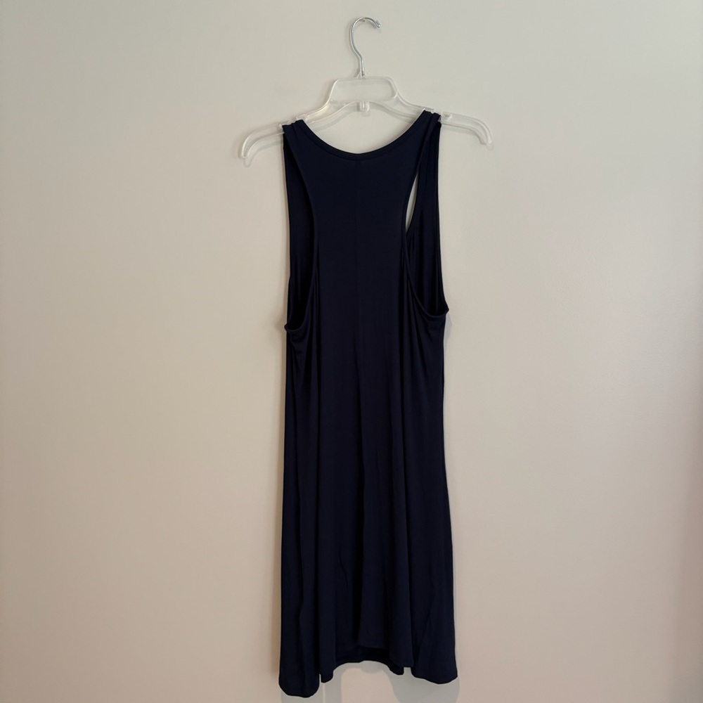 Daily Ritual Navy Sleeveless Razorback Tank Dress Size L - Picture 3 of 6